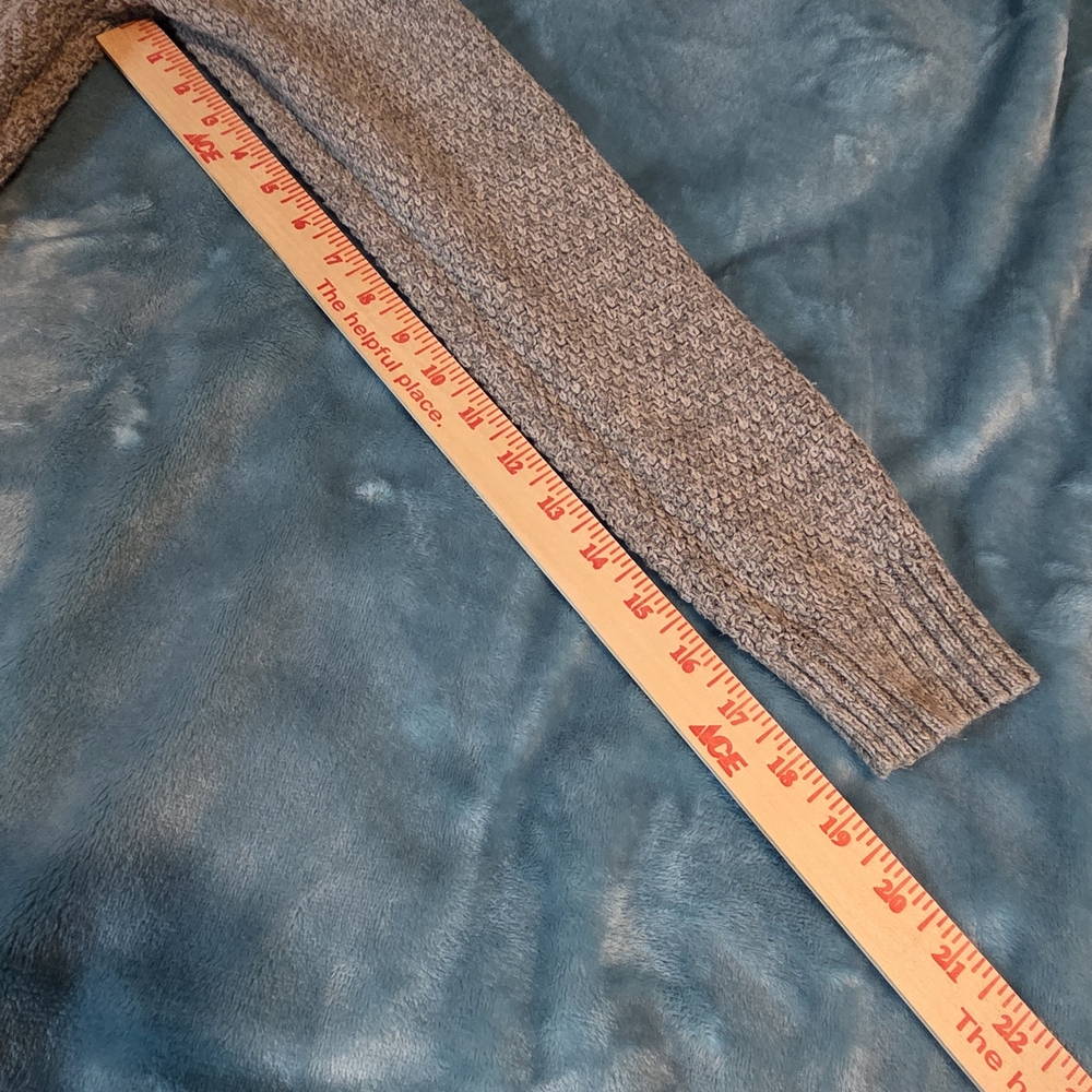 Roxy Heather Gray Knit Mini Dress W/tie waist - Picture 9 of 14